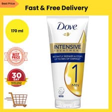 Image of Dove 1 Minute Intensive Treatment Conditioner; 170ml; Repairs & Stops 98% Damage