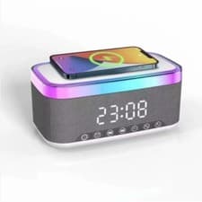 Image of S300 Creative Wireless RGB Portable Blue Tooth speaker with wireless charger