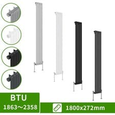 Image of Designer Flat Panel Radiator Horizontal Vertical Modern Central Heating Rads