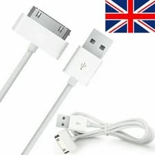 Image of 1M 30-Pin to USB Data Sync Charger Cable Wire for Apple iPhone iPad iPod - UK