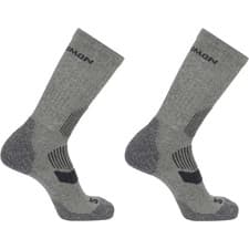 Image of Salomon Lightweight Crew 2 Pack Walking Socks XL 10.5-12 New