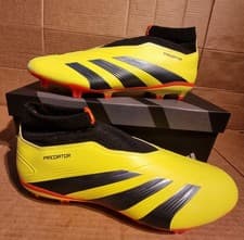 Image of Adidas Predator League Laceless Football Boots UK11 in Yellow/Black - Brand New
