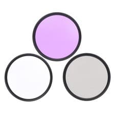 Image of 3 Pcs 67mm UV CPL Camera Filters Kit For / DSLR Cameras