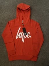 Image of Just Hype Boys Script Pullover Hoodie Jumper 11-12 Years Sweatshirt sweater Red