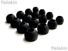 Image of 16pcs Eartips for Anker Soundcore Life P3i P2 & Dot 2 - Black Soft Earbuds (4sz)