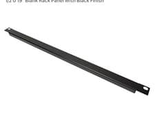 Image of 1/2 U 19” Blank Rack Panel With Black Finish