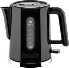 Image of Dualit Studio Kettle | 1.5L 2.4KW Jug Kettle in Black with Polished Trim | Dual