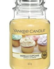 Image of Yankee Candle Vanilla Cupcake Scented Candle in Large Jar 623g