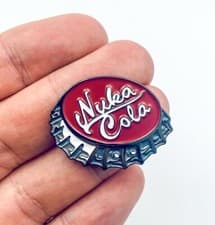 Image of Nuka Cola Fallout 4 Bottle Cap Pin Badge