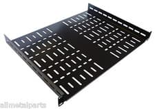 Image of 1U Rack Shelf Vented 19 inch 300mm deep inside Width 441mm black 