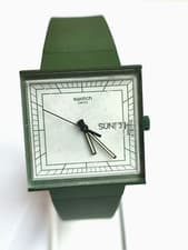 Image of Swatch Gent Square So34G700 What If...Green? Neu/New