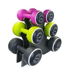 Image of Body Sculpture BW108T Smart Dumbbell L35.8 x W27.5 x H38cm, Grey/Pink/Green