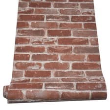 Image of 3D Red Brick Wallpaper Heavy Weight Textured Realistic Rustic Stone Effect‘Decor