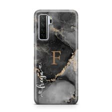 Image of Personalised Marble Phone Case Name Initial Cover Custom Cases for Nokia Phones