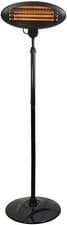 Image of Patio Heater 2000 W Status Quartz Outdoor Electric Halogen Black 3 Heat Set