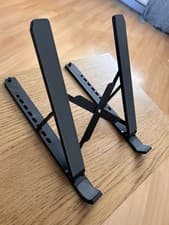 Image of Tonmom Adjustable Laptop Stand Riser Foldable Holder for 10-15.6" - Black