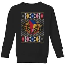 Image of Power Rangers Kids' Christmas Jumper - Black