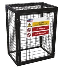 Image of Sealey Safety Cage - 2 x 19kg Gas Cylinders GCSC219