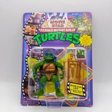 Image of Teenage Mutant Ninja Turtles Movie Star Leo Figure Leonardo TMNT 1990 Playmates