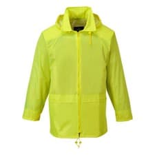 Image of PORTWEST Classic Rain Jacket - Waterproof Hooded Jacket - Rain Mac /Cagoule S440