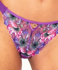 Image of Ann Summers Size 8 RRP £15 Wildflower Thong New & Tags EU34 String Knicker Brief