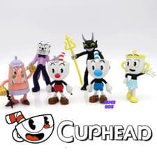 Image of Cuphead Mugman Series Anime Game 3.7" Action Figure Model Toys KING DICE SERIES
