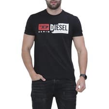 Image of Diesel T-Diego-Cuty Logo Mens T Shirts Crew Neck Short Sleeve Slim Summer Tee