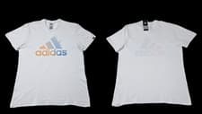 Image of adidas Originals Men's White Ray Logo T-Shirt Size UK XXL 48" Chest AJ0926