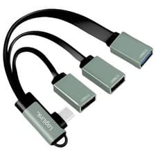 Image of LogiLink UA0361 USB-C hub Silver 3 ports USB 3.2 Gen 2 multiport splitter