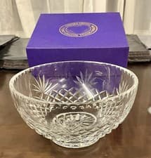 Image of WATERFORD FINEST HAND CUT CRYSTAL BOWL 22.5 CM DIA WEIGHS 2.64 KILOS SH54