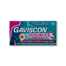 Image of Gaviscon - Double Action - Mixed Berries - 12 TABLETS