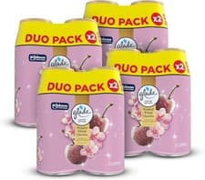 Image of Glade Automatic Spray Refills Frosted Floral Cherries 8x269ml Essential Oils Duo