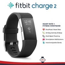 Image of Fitbit Charge 2 Fitness Health Smartwatch Heart Rate Monitor Activity Tracker