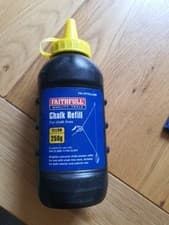 Image of Faithfull FAICPYELLOW Builders Chalk Line Powder Refill Yellow 250g