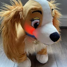 Image of Lady From Lady And The Tramp Licensed Soft Plush LIGHT UP BLUSHING CHEEKS NEW