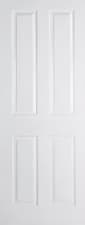 Image of Branded White Textured 4 Panel Internal Solid Door + Nationwide Delivery