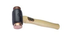 Image of Thor 212 Hammer Copper Hide Two Replaceable Faces Wood Handle Mallet 1Kg Size 2