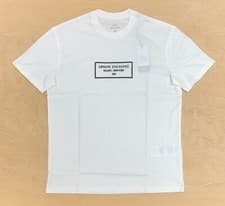 Image of Armani Exchange Jeans XM00052 T-shirt Off White Milano NY Box Logo Regular Fit