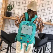 Image of Adventure Time with Finn Jake Backpack Student Schoolbag Travel Laptop Rucksack