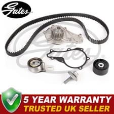 Image of Gates Timing Cam Belt Kit + Water Pump Fits Ford Citroen Peugeot #2