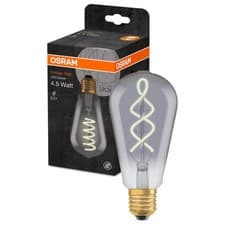 Image of OSRAM 1906 LED E27 BULB 25W VINTAGE FILAMENT GLASS ES BULB - SMOKE - LV269941