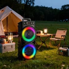 Image of 🔥NEW! Portable large Bluetooth Party Speaker Sub Woofer Heavy Bass Sound System