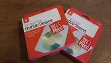 Image of Pack of 50 Paper CD/DVD white Sleeves - 2 packs