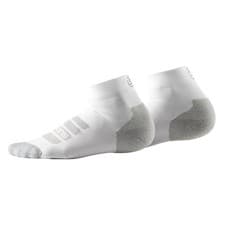 Image of SKINS Series 3 White Unisex Advanced 1/4 Trainer Socks Size Medium UK 5.5-8 NEW