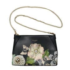 Image of New with Tags Ted Baker Gem Gardens Black Crossbody Bag Handbag