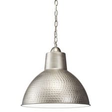 Image of 1 Bulb Ceiling Pendant Light Fitting Antique Pewter LED E27 60W Bulb