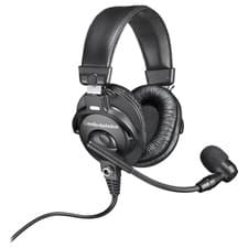 Image of Audio Technica BPHS1 Over-Ear Broadcast Stereo Headphones Headset w/boom Mic