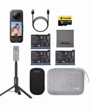 Image of INSTA360 X3 4K Ultra HD 360 Action Camera & Accessory Bundle - Black
