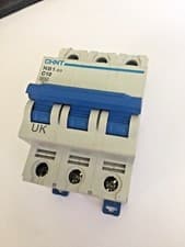 Image of Chnt MCB 10A Triple Pole NB1-63 C10 10 Amp Miniature Circuit Breaker