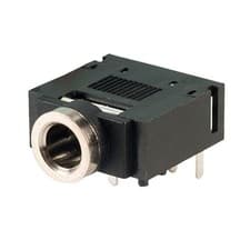 Image of 3.5mm Stereo Audio Jack Female Socket, Right Angled PCB